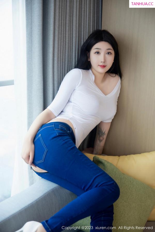 江真真  [XiuRen]高清写真图 2023.04.13 No.6570 江真真 牛仔裤美臀第44张图片